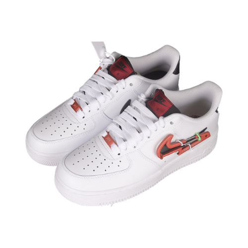 AIR FORCE 1 LOW 07 PREMIUM CARABINER WHITE POMEGRANATE HABANERO RED BLACK