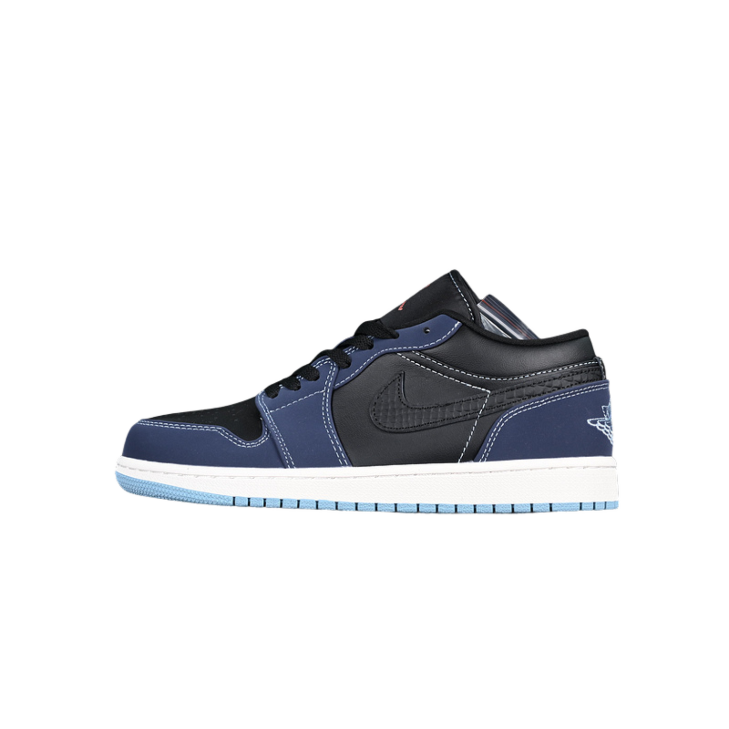 AIR JORDAN 1 LOW BLACK BLUE WHITE