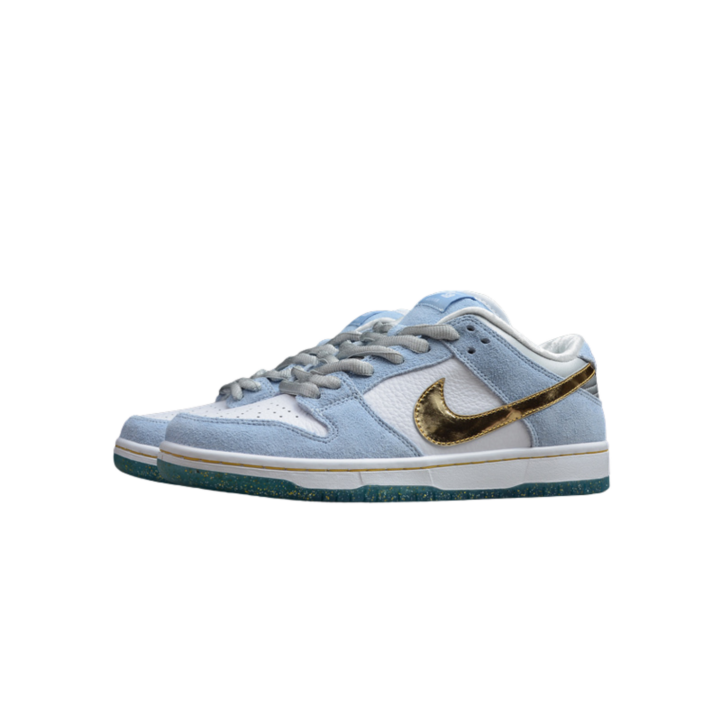 SB DUNK LOW WHITE BLUE GREEN (CoSEAN CILVER X SB DUNK LOW LIGHT BLUE WHITE GOLDpiar)